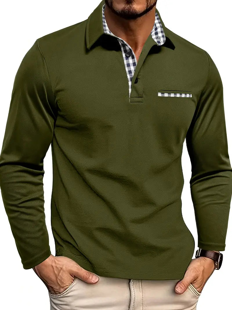 Lars – Poloshirt mit langen Ärmeln