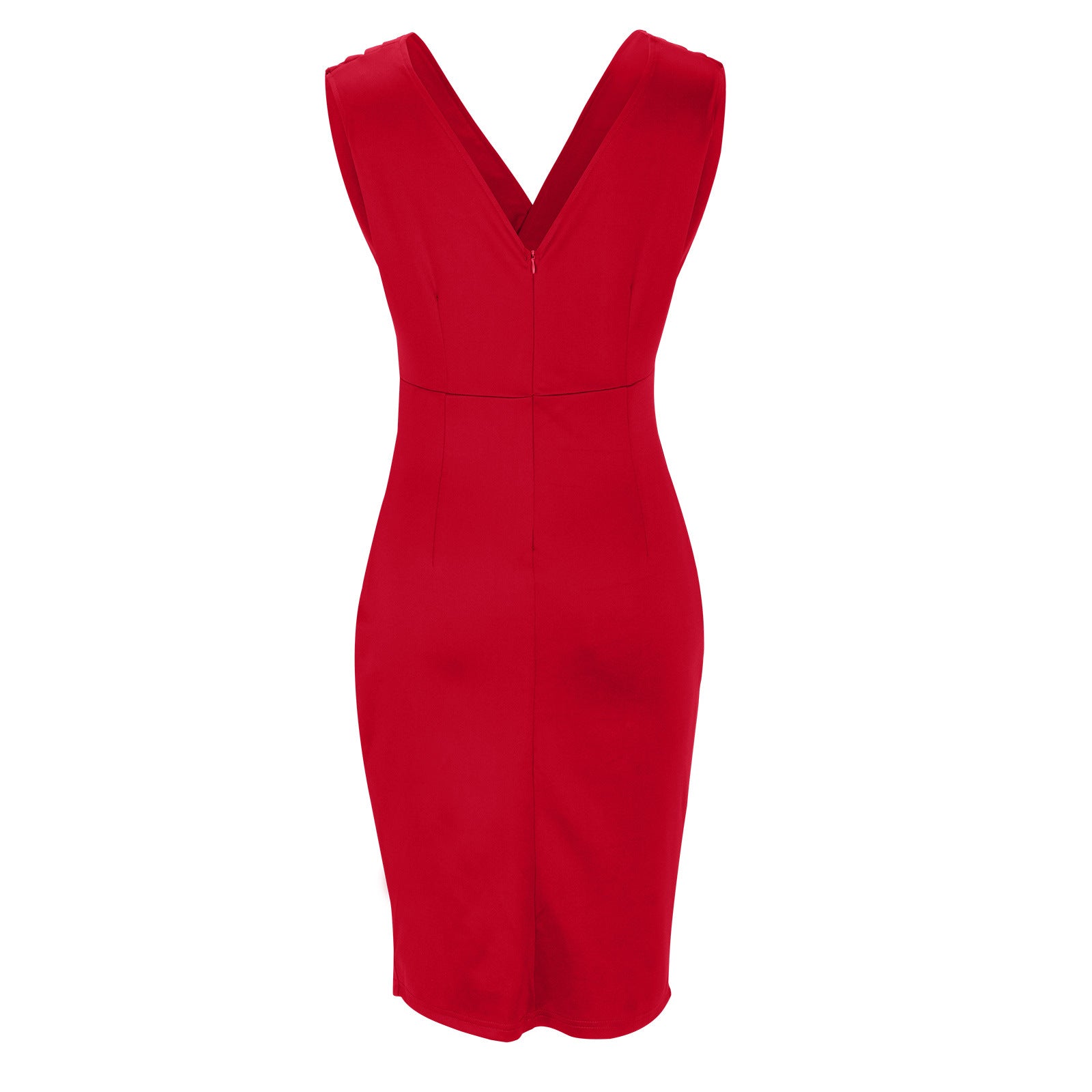 Regalia™ – Robe élégante ajustée avec décolleté en V et fente