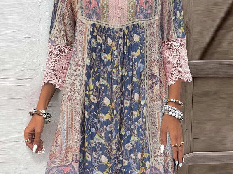 Orla™ – Robe à motifs bohème chic