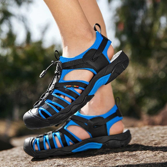 Sandales orthopédiques pour hommes à séchage rapide et à découpe pour l'été