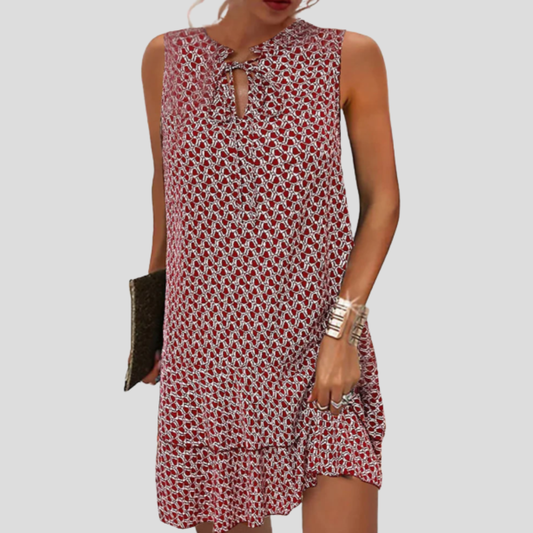 Miri™ – Robe d'été sans manches avec camouflage du ventre