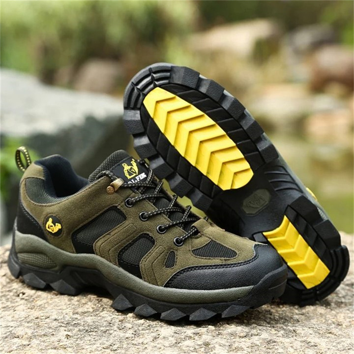 Chaussures de marche orthopédiques confortables pour hommes en cuir véritable (recommandées par la Cleveland Clinic)