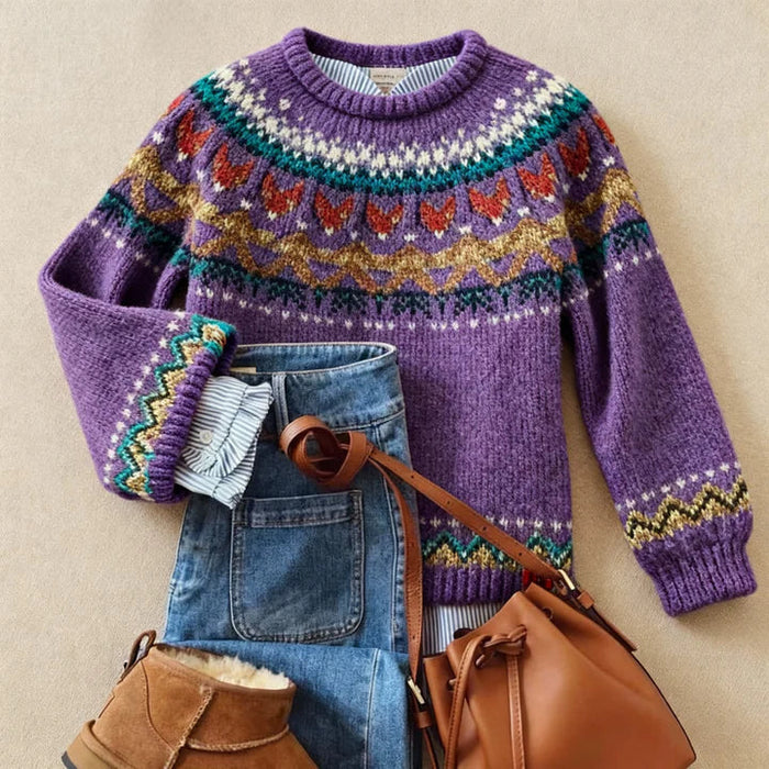 Arvy™ - Pull en maille vintage élégant