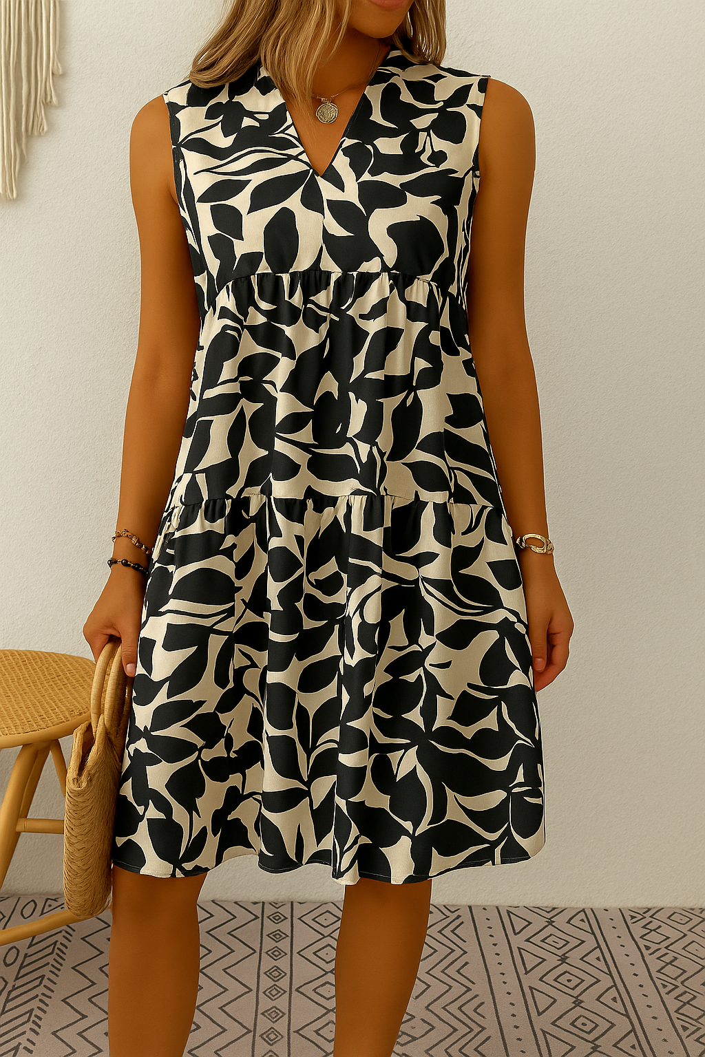 Robe midi chic et estivale Sunelva™