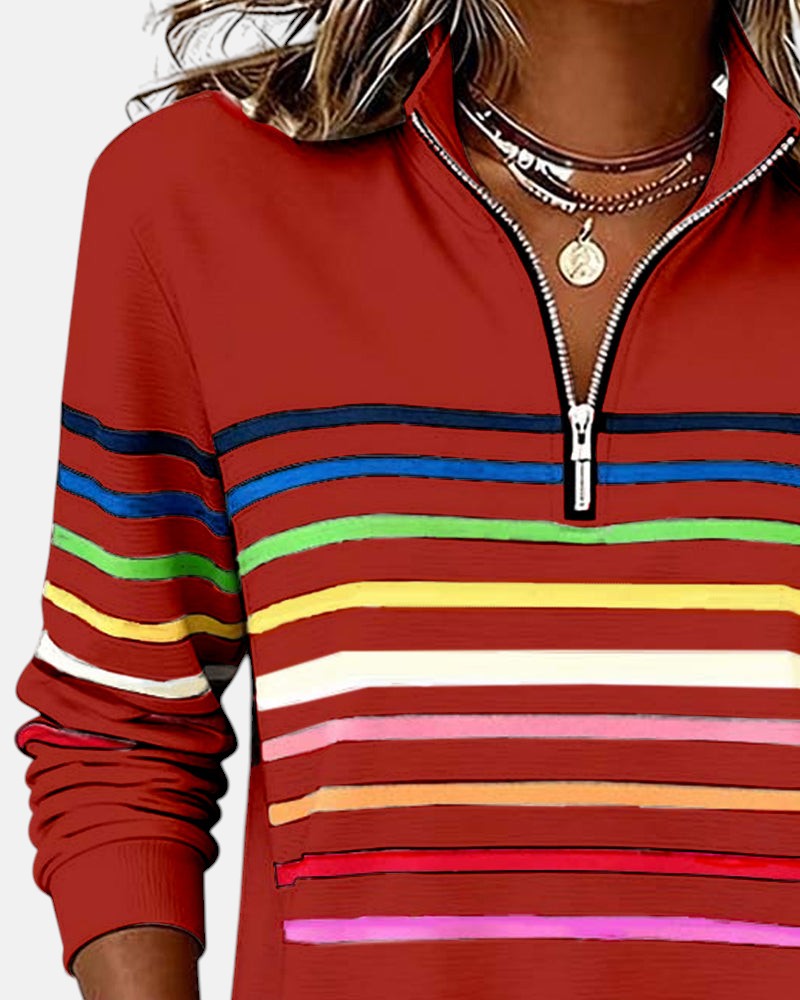 Trina-mae™ – Bequeme Striped Sweater