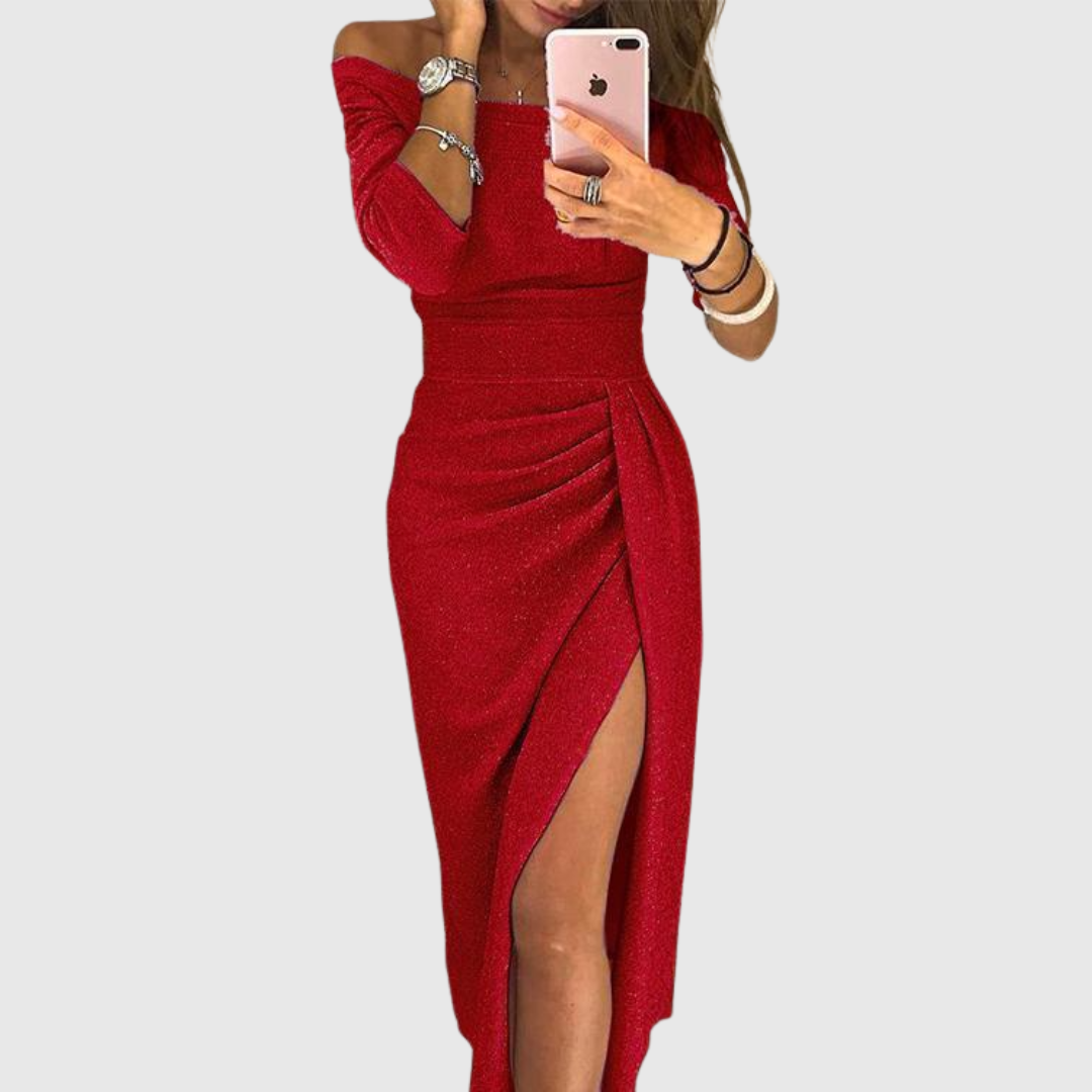 Ely™ - Robe maxi chic avec col halter et coupe élégante et fluide