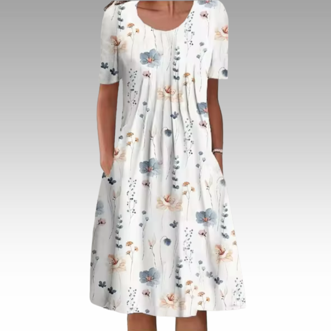 Ziva™ – Robe élégante avec motif floral et couverture du ventre