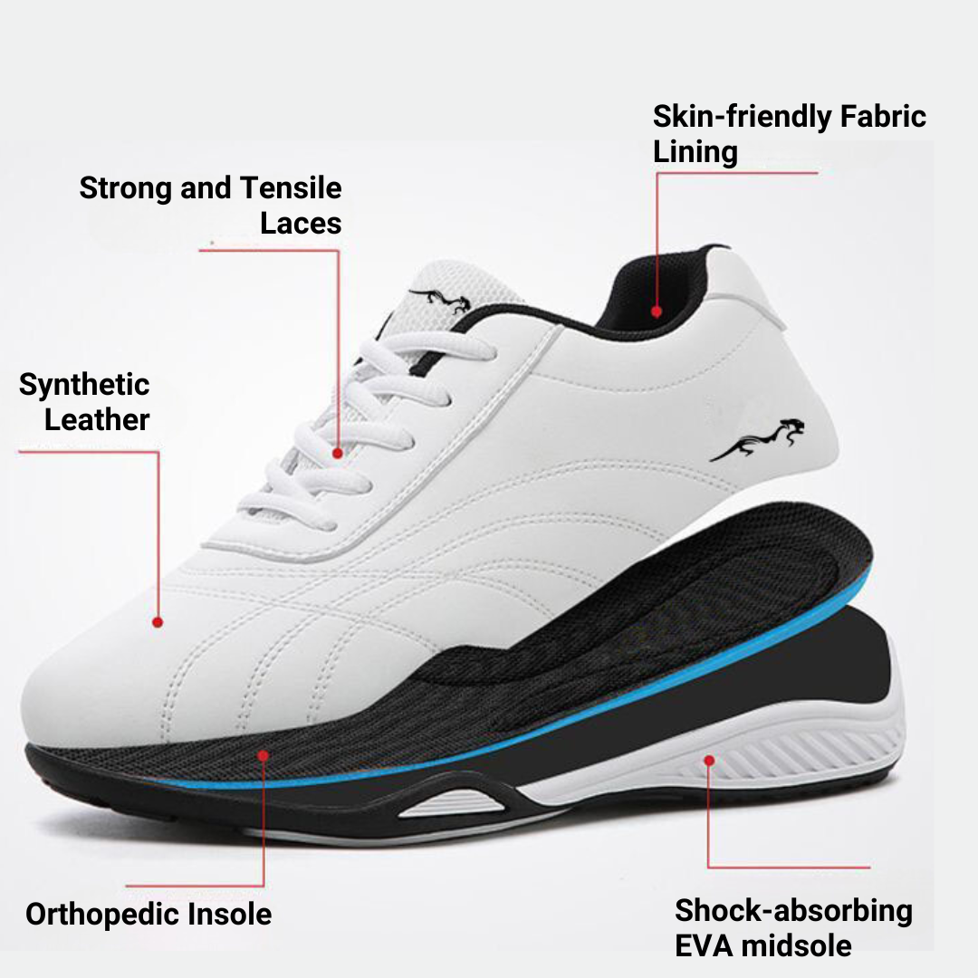GRW Orthopedic Hommes Mocassins Cuir Imperméable Doux Chaussures Décontractées de Costume