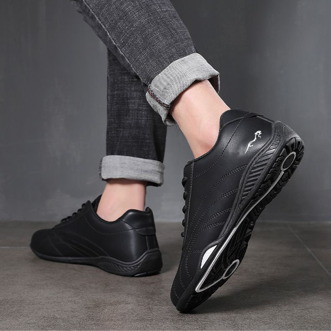 GRW Orthopedic Hommes Mocassins Cuir Imperméable Doux Chaussures Décontractées de Costume