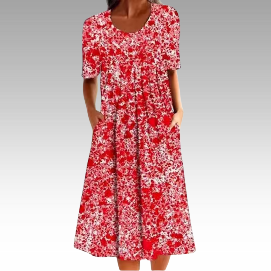Ziva™ – Robe élégante avec motif floral et couverture du ventre
