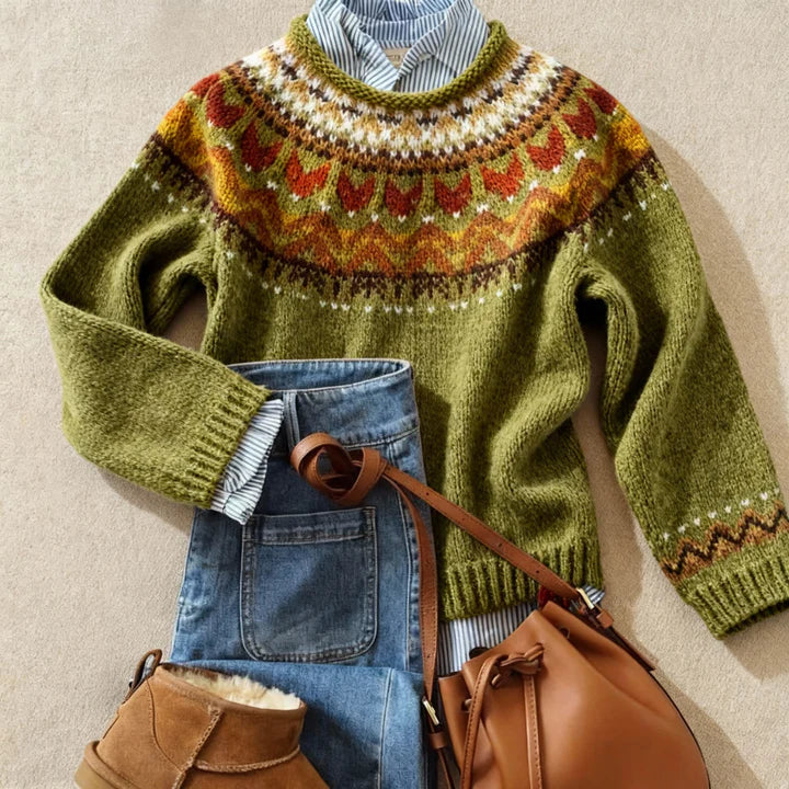 Arvy™ - Pull en maille vintage élégant