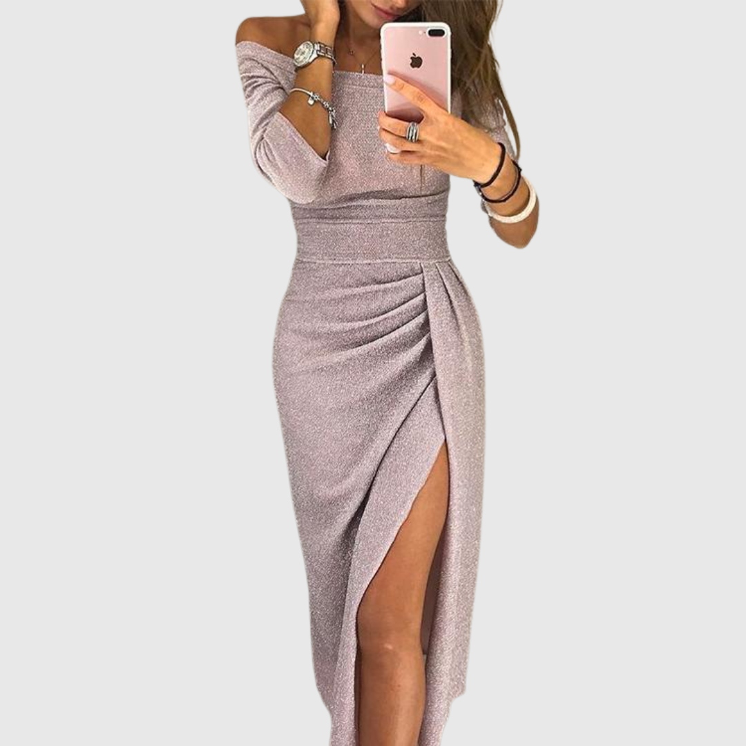 Ely™ - Robe maxi chic avec col halter et coupe élégante et fluide