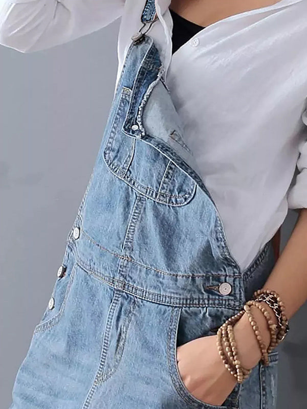 Frayla™ – Robe en jean usée avec fente à l'arrière