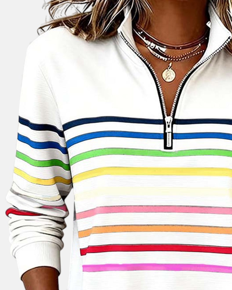 Trina-mae™ – Bequeme Striped Sweater