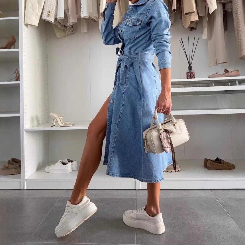 Jely™ – Robe maxi à manches longues