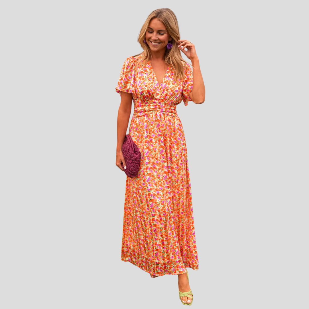 Erika™ - Stilvolles & Bequemes Blumenkleid