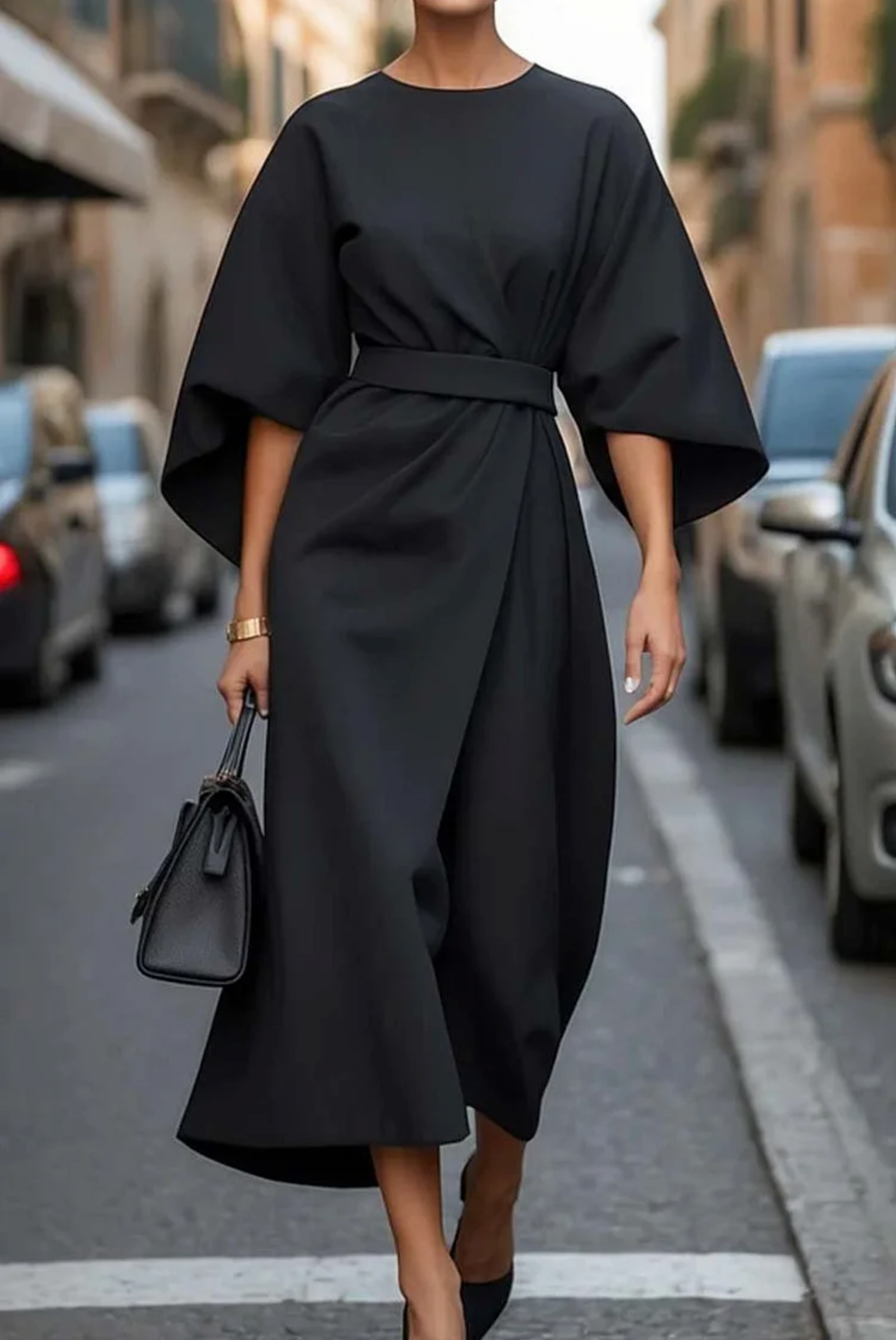 Rome™ – Robe élégante intemporelle avec des manches lanternes