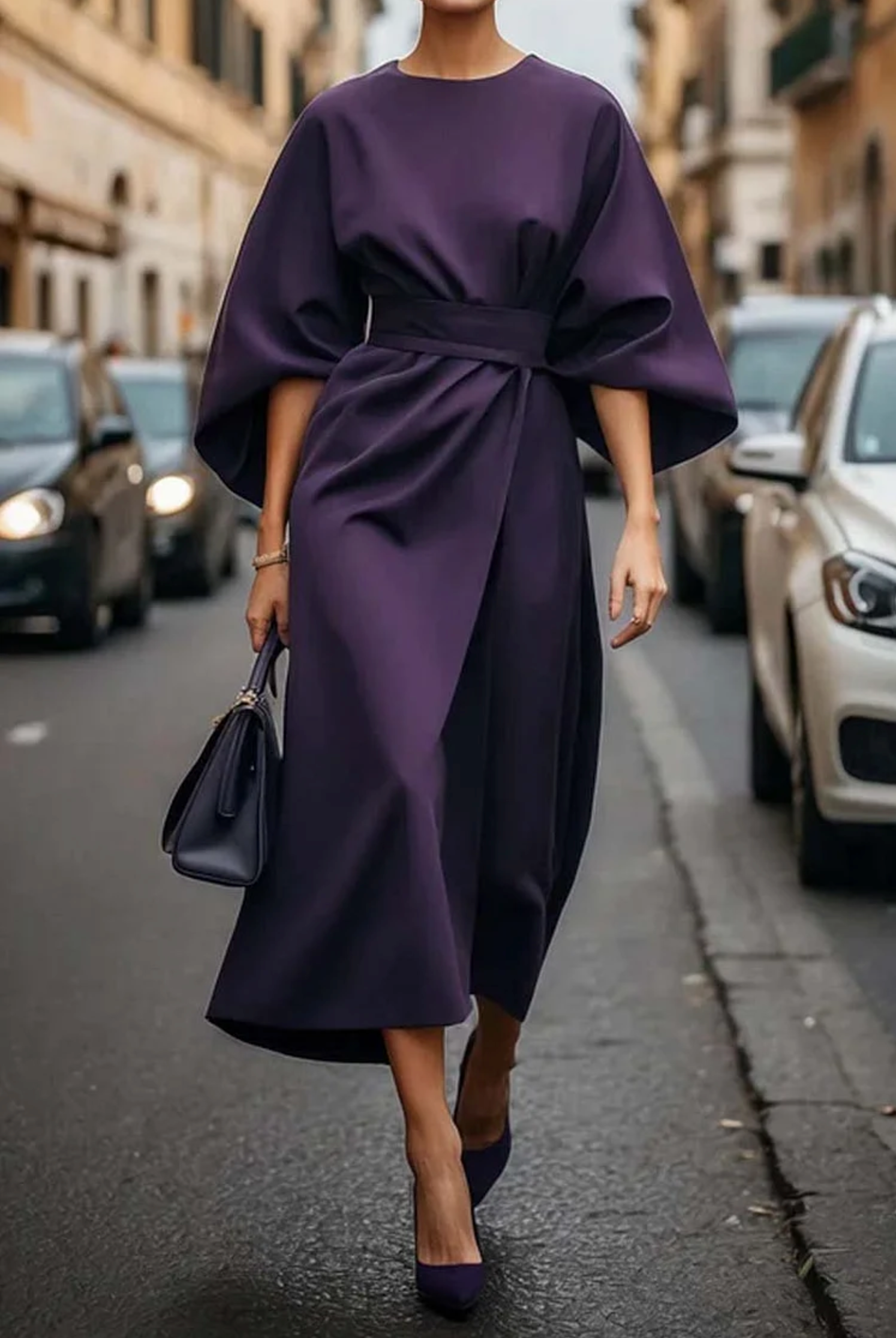 Rome™ – Robe élégante intemporelle avec des manches lanternes