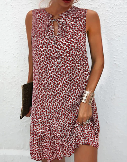 Miri™ – Robe d'été sans manches avec camouflage du ventre