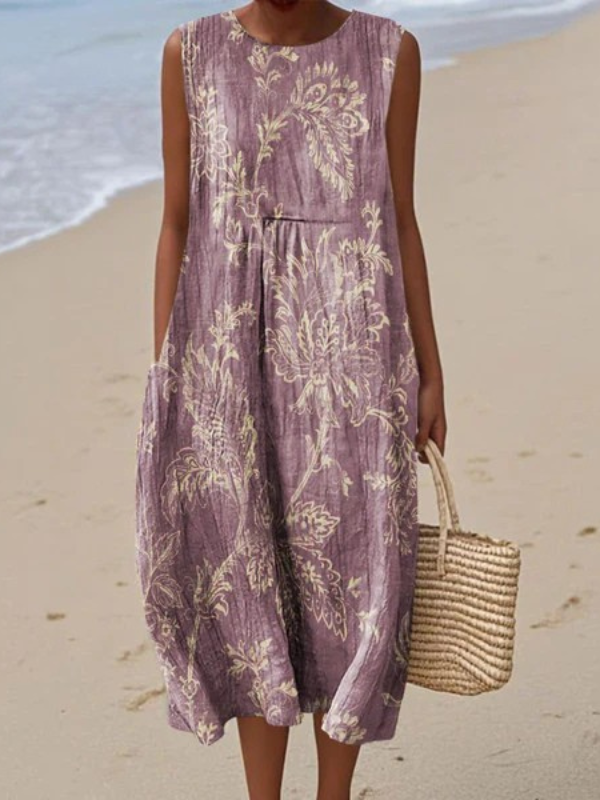 Robe midi d'été Céline - Tous les jours