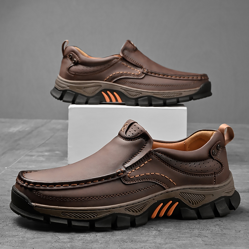 Heiperlye™ Orthopädische bequeme lässige Slipper aus echtem Leder für Herren