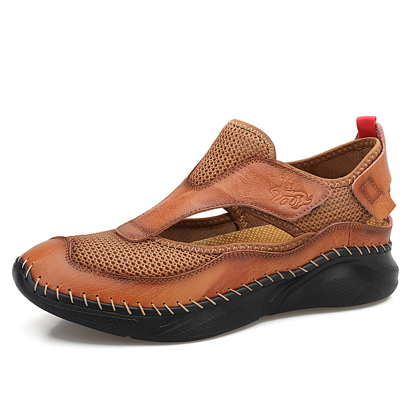 SANDALES CONFORT POUR HOMMES COUSUES À LA MAIN