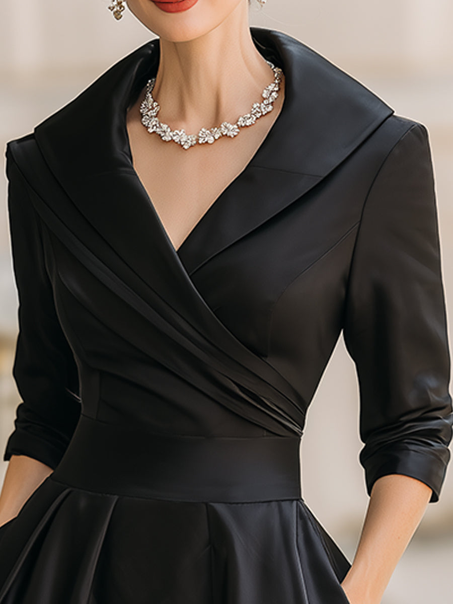 Lea™ - Robe midi élégante avec un subtil éclat