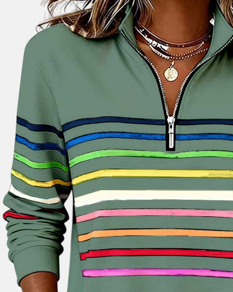 Trina-mae™ – Bequeme Striped Sweater