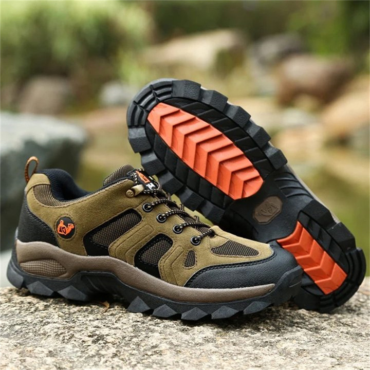 Chaussures de marche orthopédiques confortables pour hommes en cuir véritable (recommandées par la Cleveland Clinic)