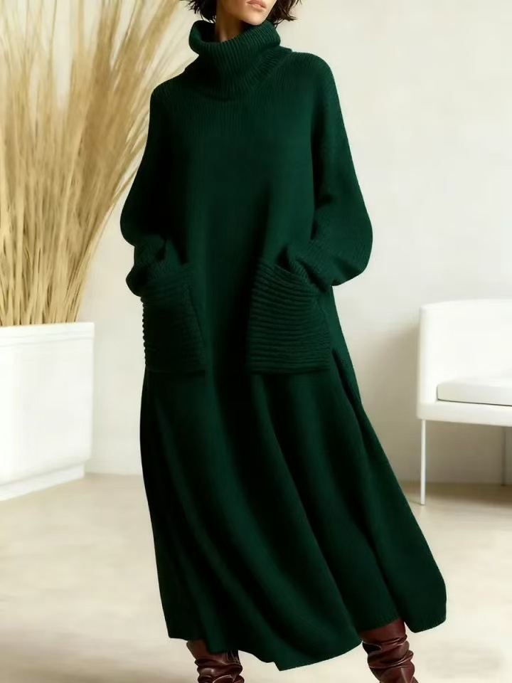 Robe en maille oversize Glenda™ pour femme, à col roulé