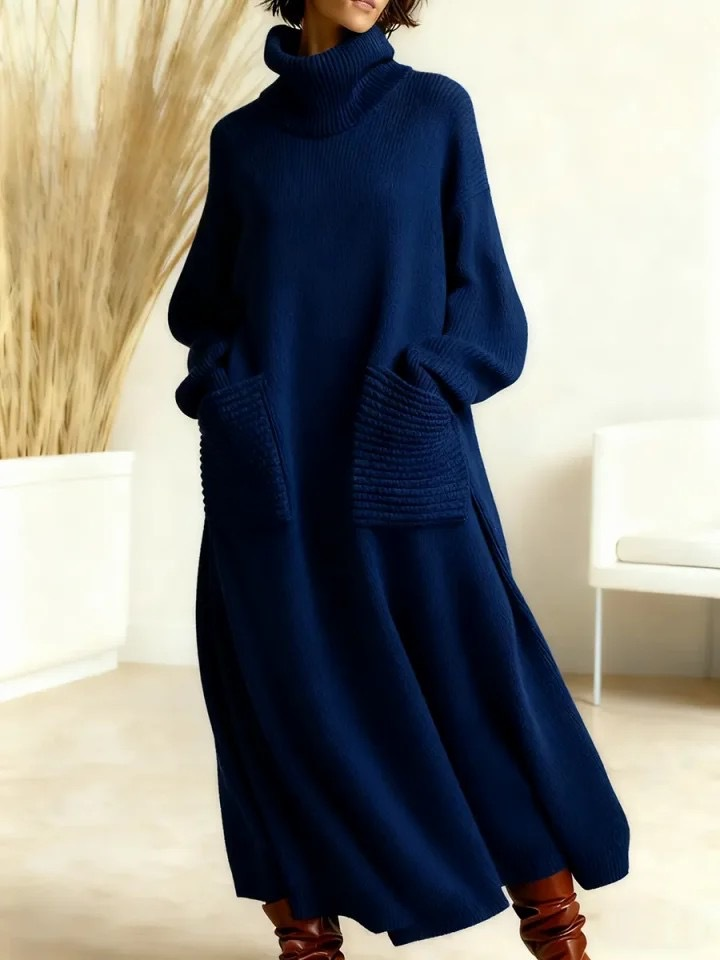 Robe en maille oversize Glenda™ pour femme, à col roulé
