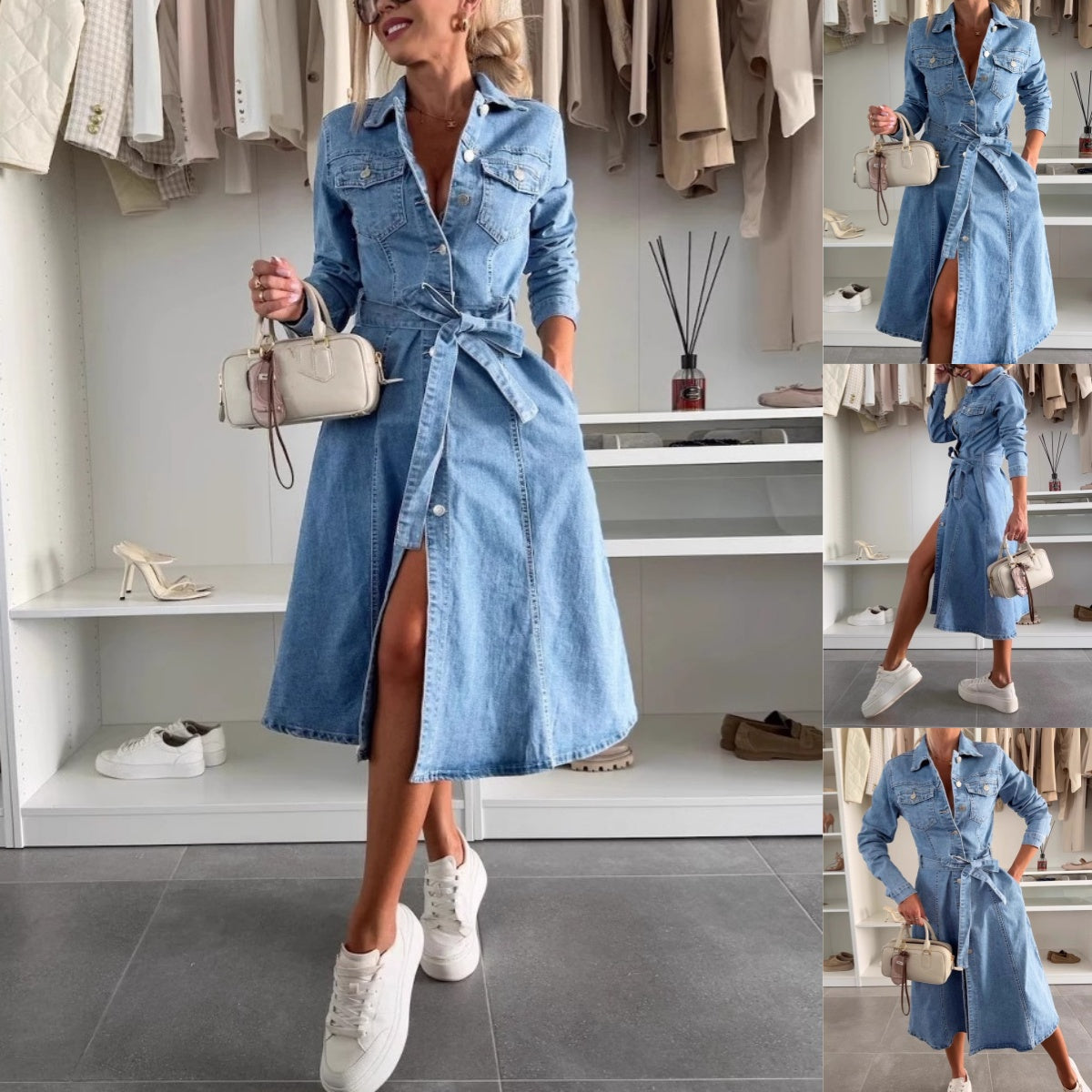 Jely™ – Robe maxi à manches longues