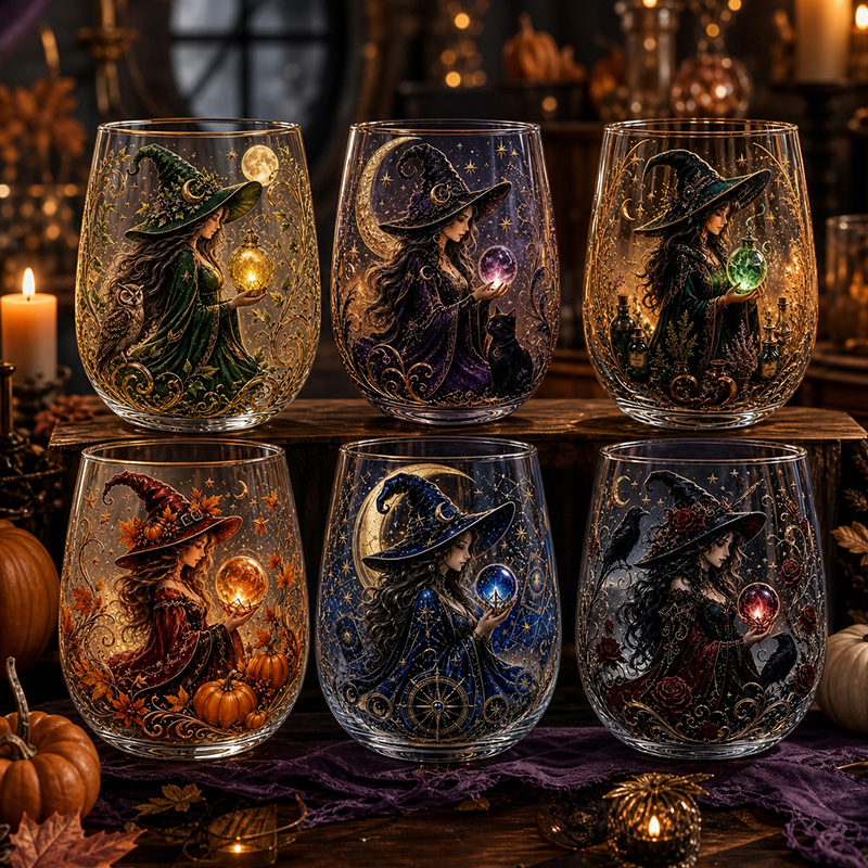 Esslyn Witchy Sip Collection – Halloween Glass Cups