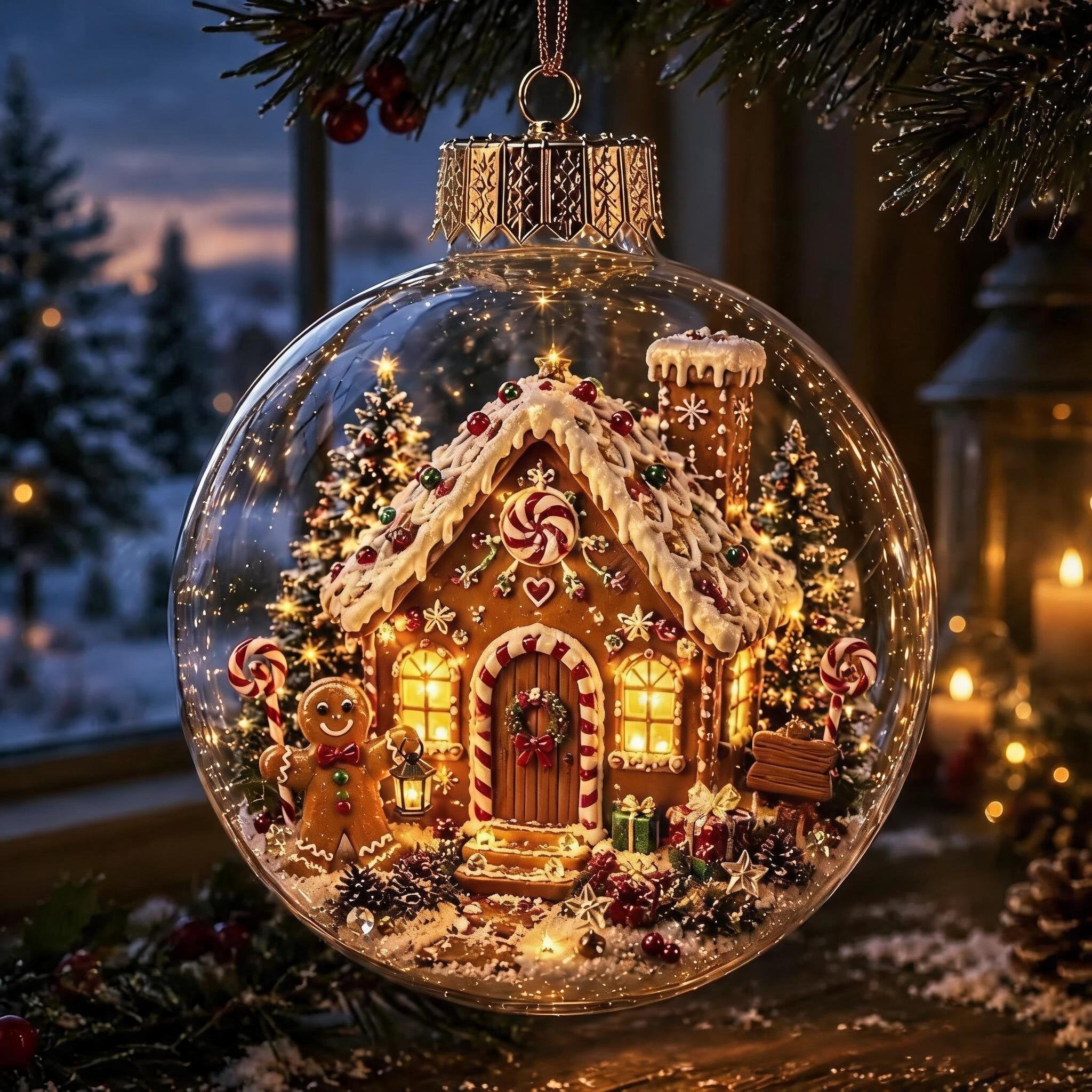 🔥Limited time 50% OFF -✨🎄 Glowing Christmas Story Ornament – Light-Up Mini Holiday Scene