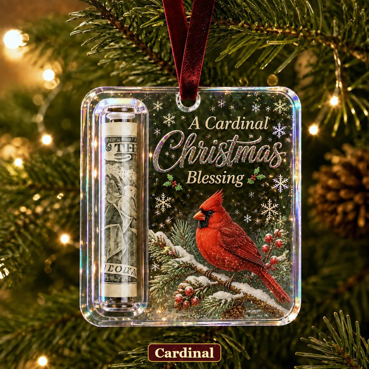 🔥LAST DAY 50% OFF - 🎄Christmas Cash Gift Ornament- Make Cash Feel Like A Real Christmas Gift💵