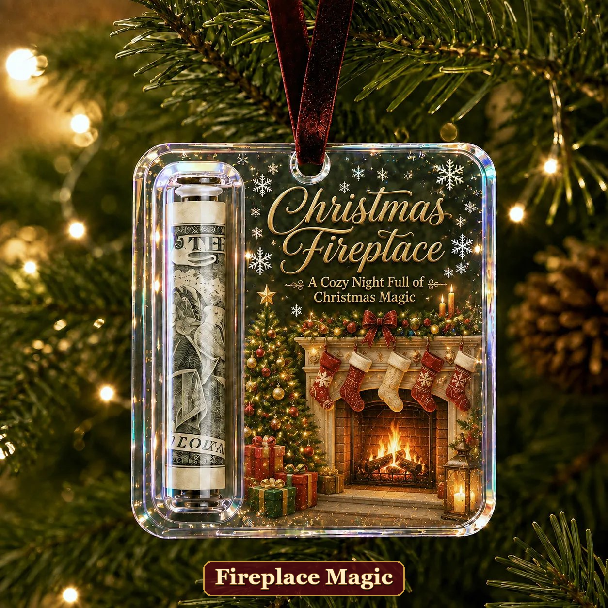 🔥LAST DAY 50% OFF - 🎄Christmas Cash Gift Ornament- Make Cash Feel Like A Real Christmas Gift💵