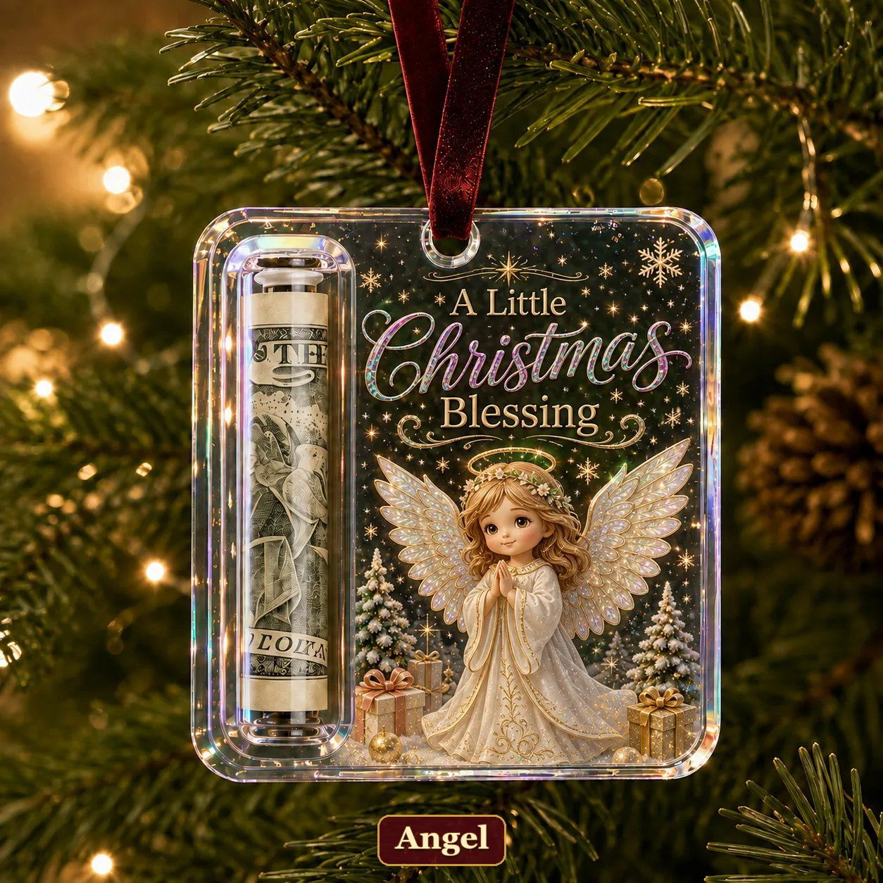 🔥LAST DAY 50% OFF - 🎄Christmas Cash Gift Ornament- Make Cash Feel Like A Real Christmas Gift💵