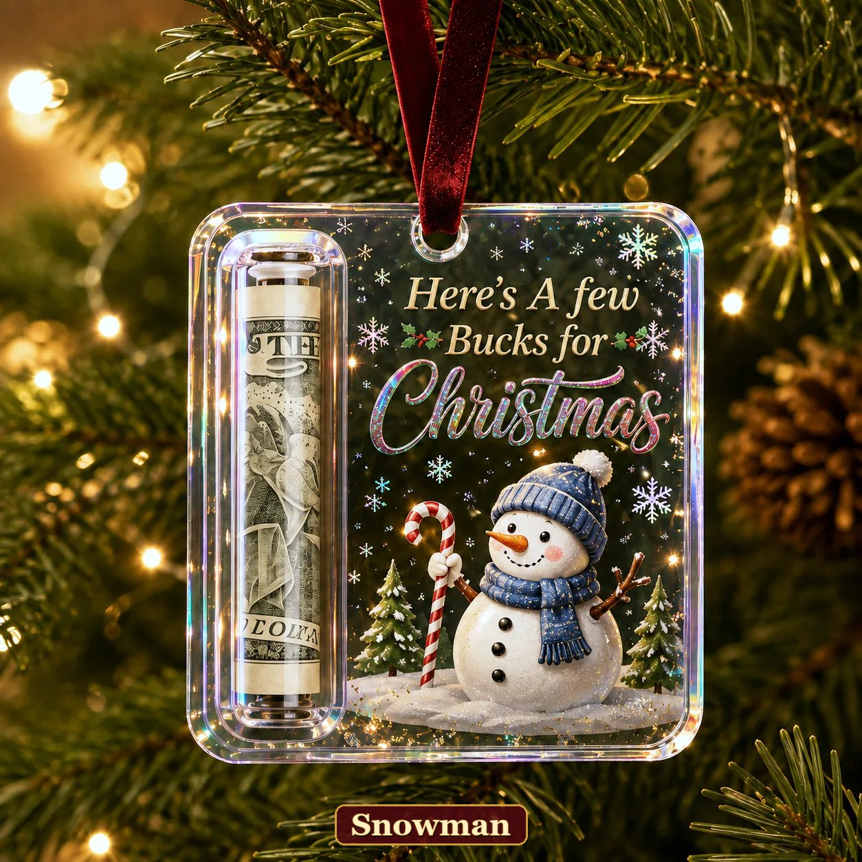 🔥LAST DAY 50% OFF - 🎄Christmas Cash Gift Ornament- Make Cash Feel Like A Real Christmas Gift💵