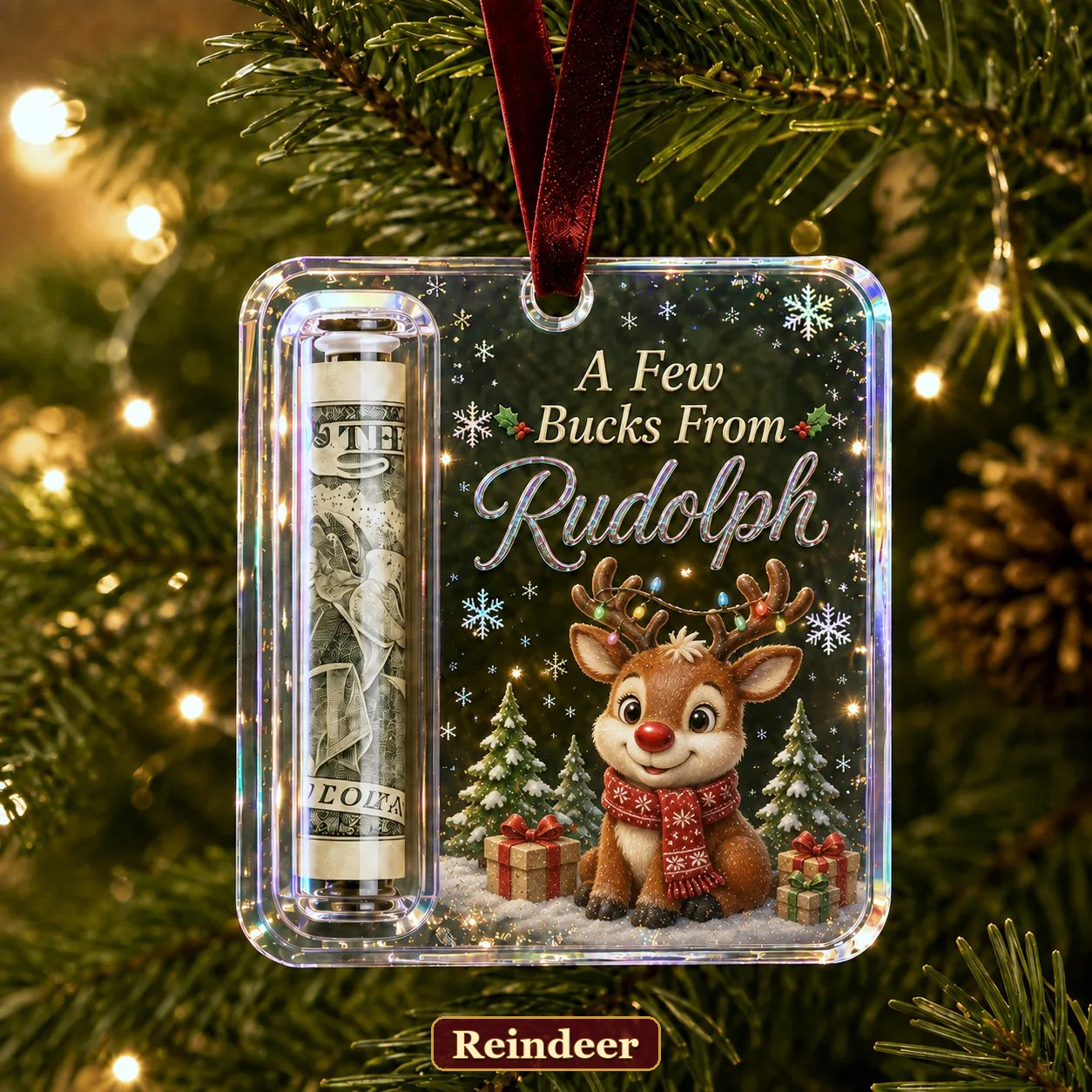 🔥LAST DAY 50% OFF - 🎄Christmas Cash Gift Ornament- Make Cash Feel Like A Real Christmas Gift💵