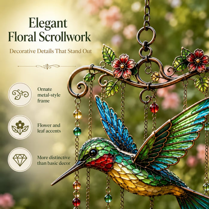 Graceful Hummingbird Wind Chime