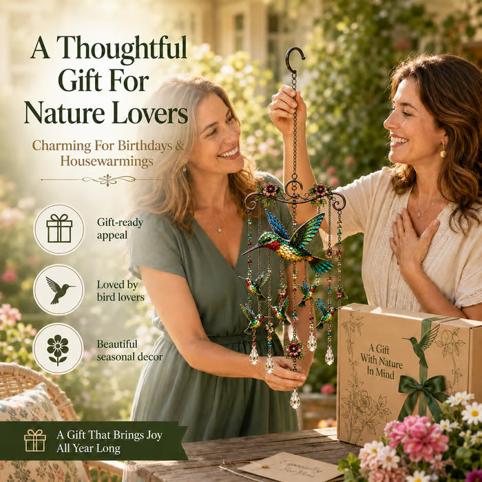Graceful Hummingbird Wind Chime