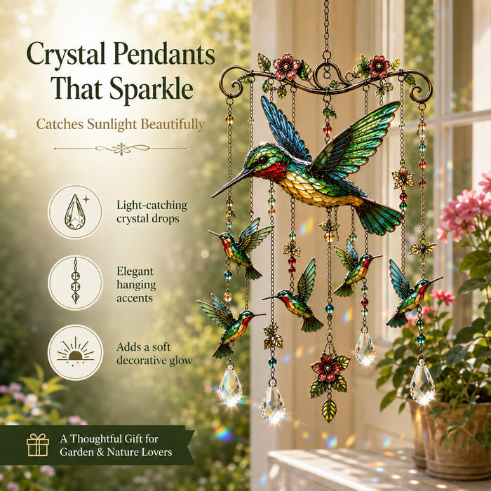 Graceful Hummingbird Wind Chime