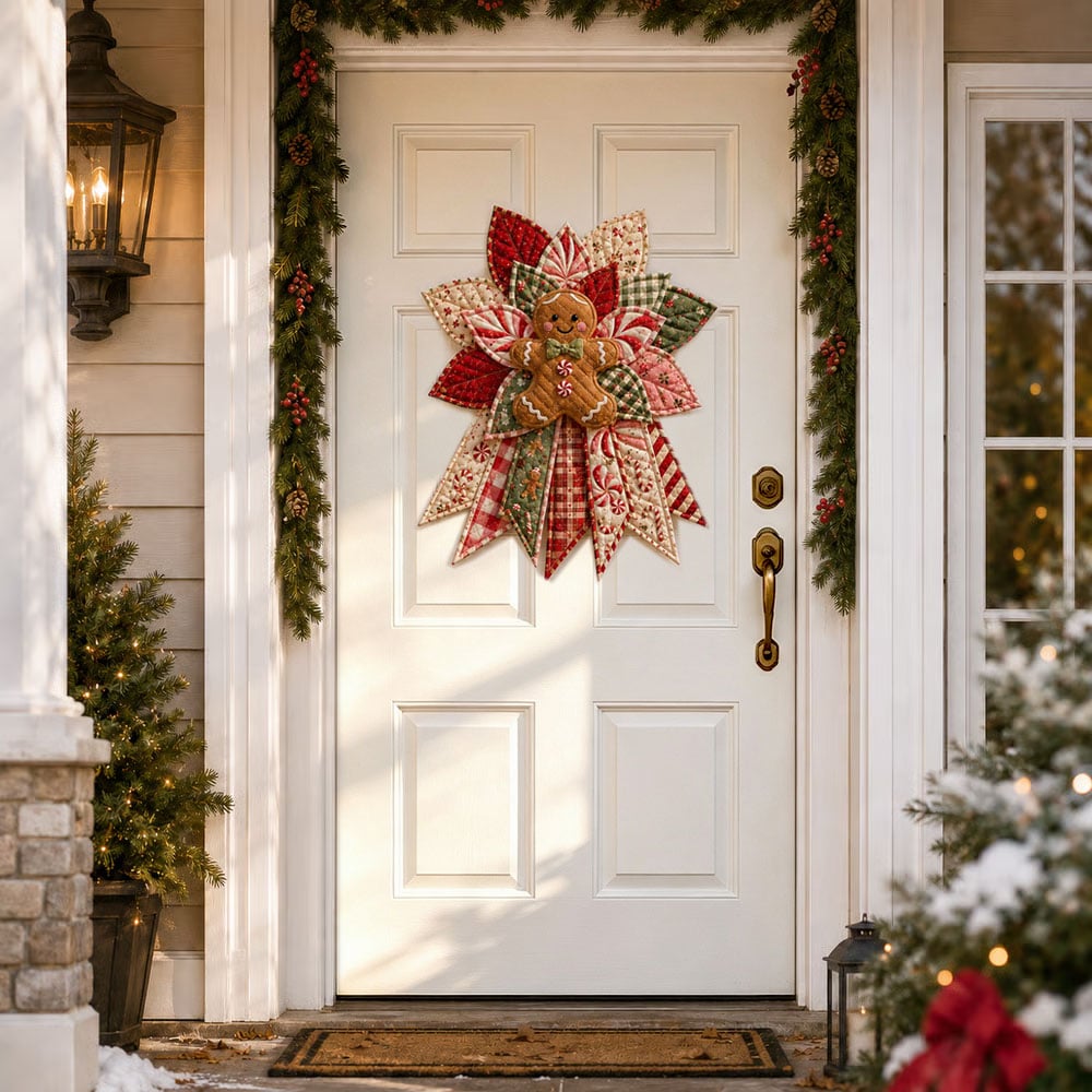 🎄Beginner-Friendly Oversized Christmas Character Quilted Door Hanger Sewing Kit | Complete Kit Step-by-Step Guide Included 💕
