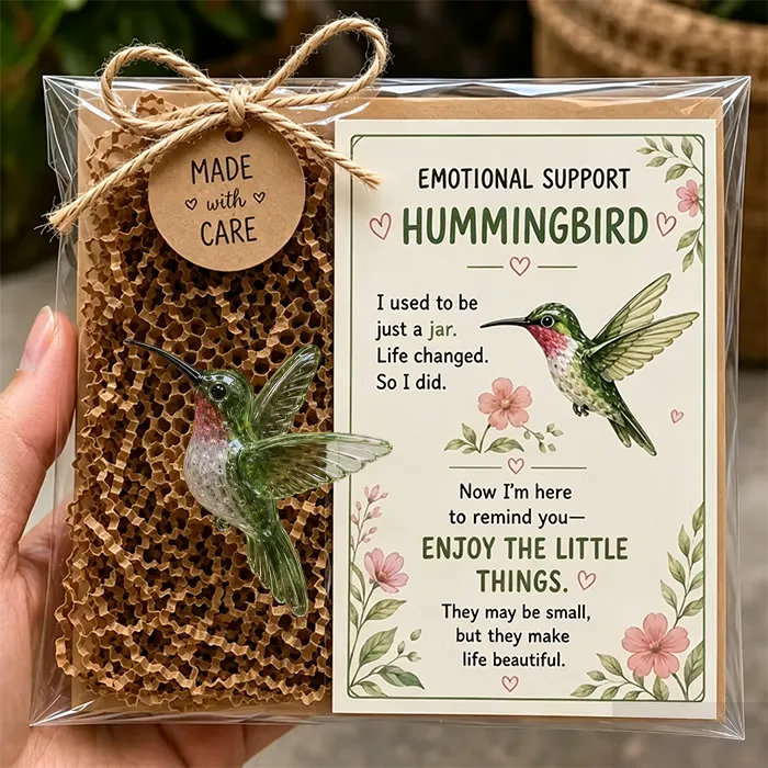 🌸🐝🦛 Emotional Support Animal Gift Set – A Meaningful Little Reminder That You Matter 💕