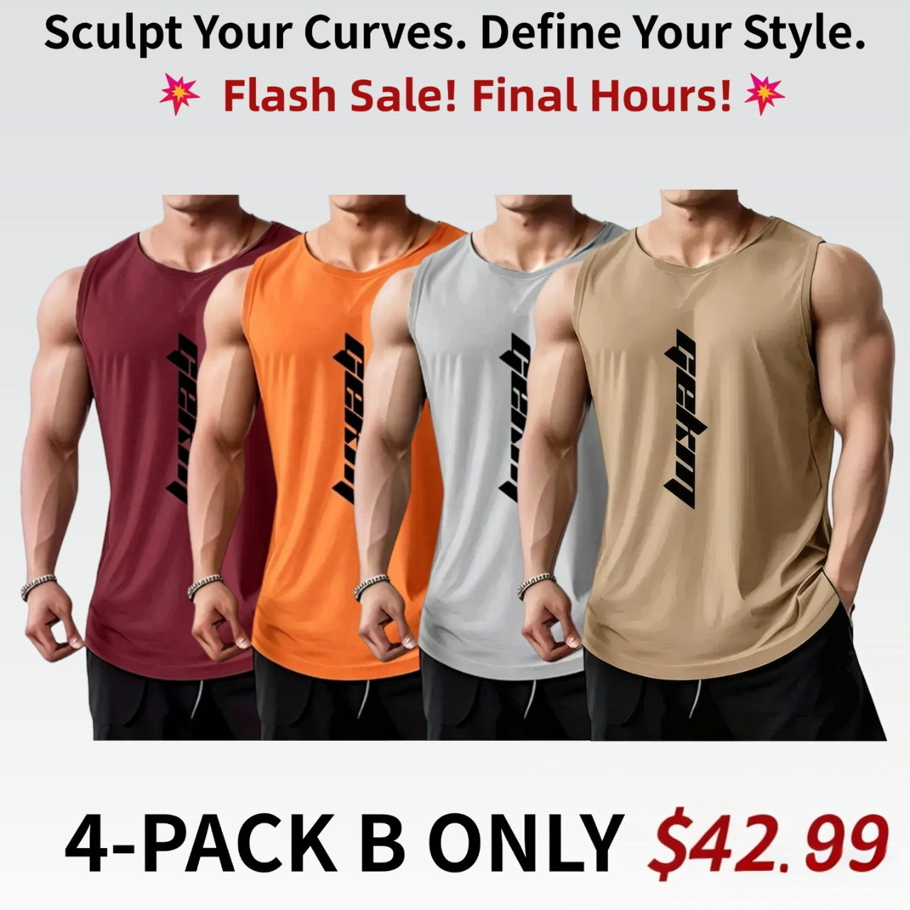 Men's Gym Athletic Casual Tank Tops