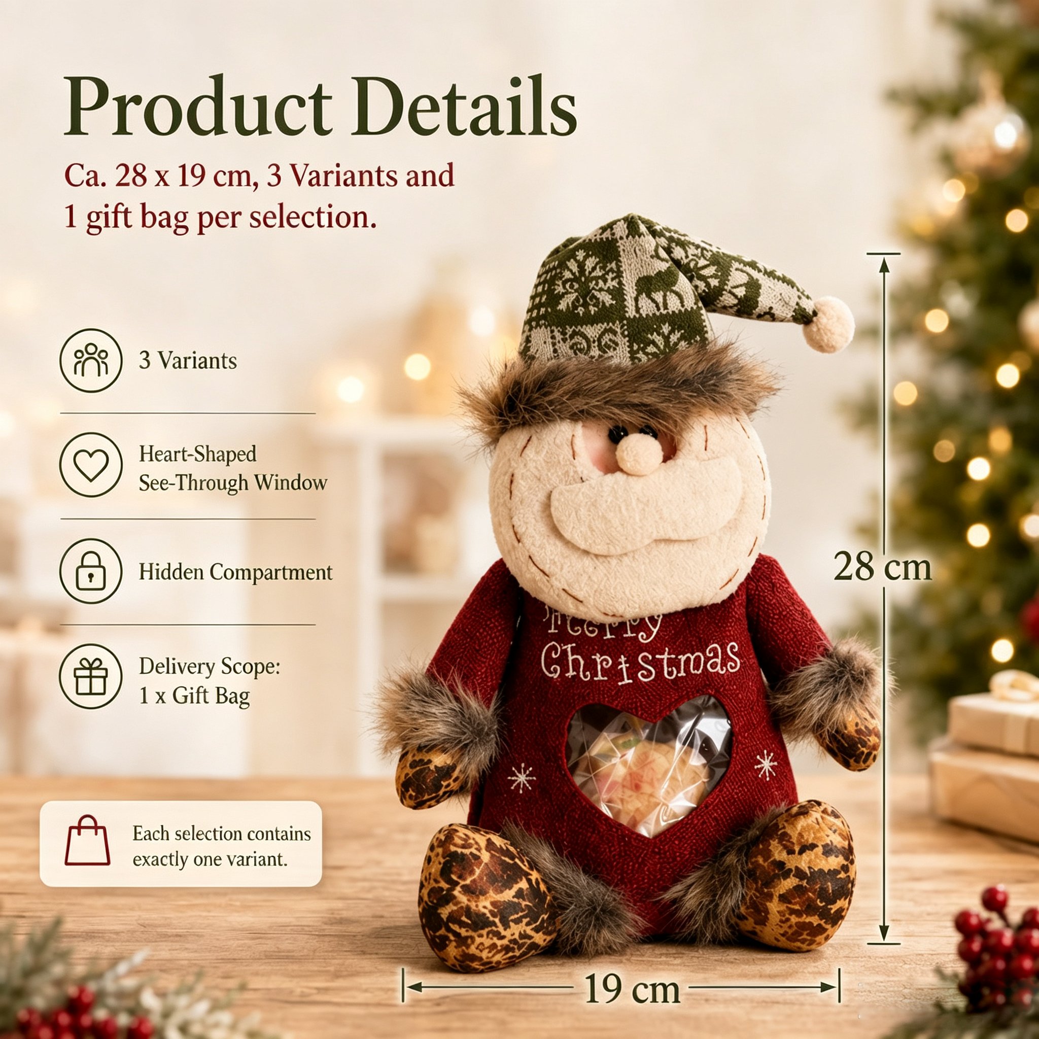 🎉 Last Day Promotion 49% OFF 🎉 Christmas Plush Gift Bag