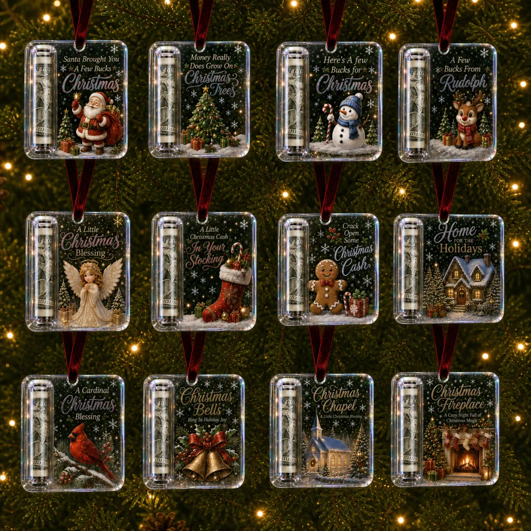 🔥LAST DAY 50% OFF - 🎄Christmas Cash Gift Ornament- Make Cash Feel Like A Real Christmas Gift💵