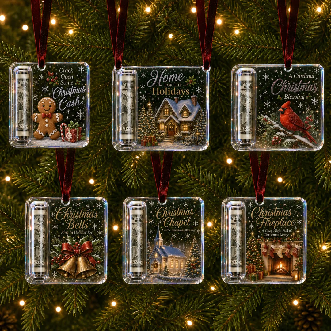 🔥LAST DAY 50% OFF - 🎄Christmas Cash Gift Ornament- Make Cash Feel Like A Real Christmas Gift💵