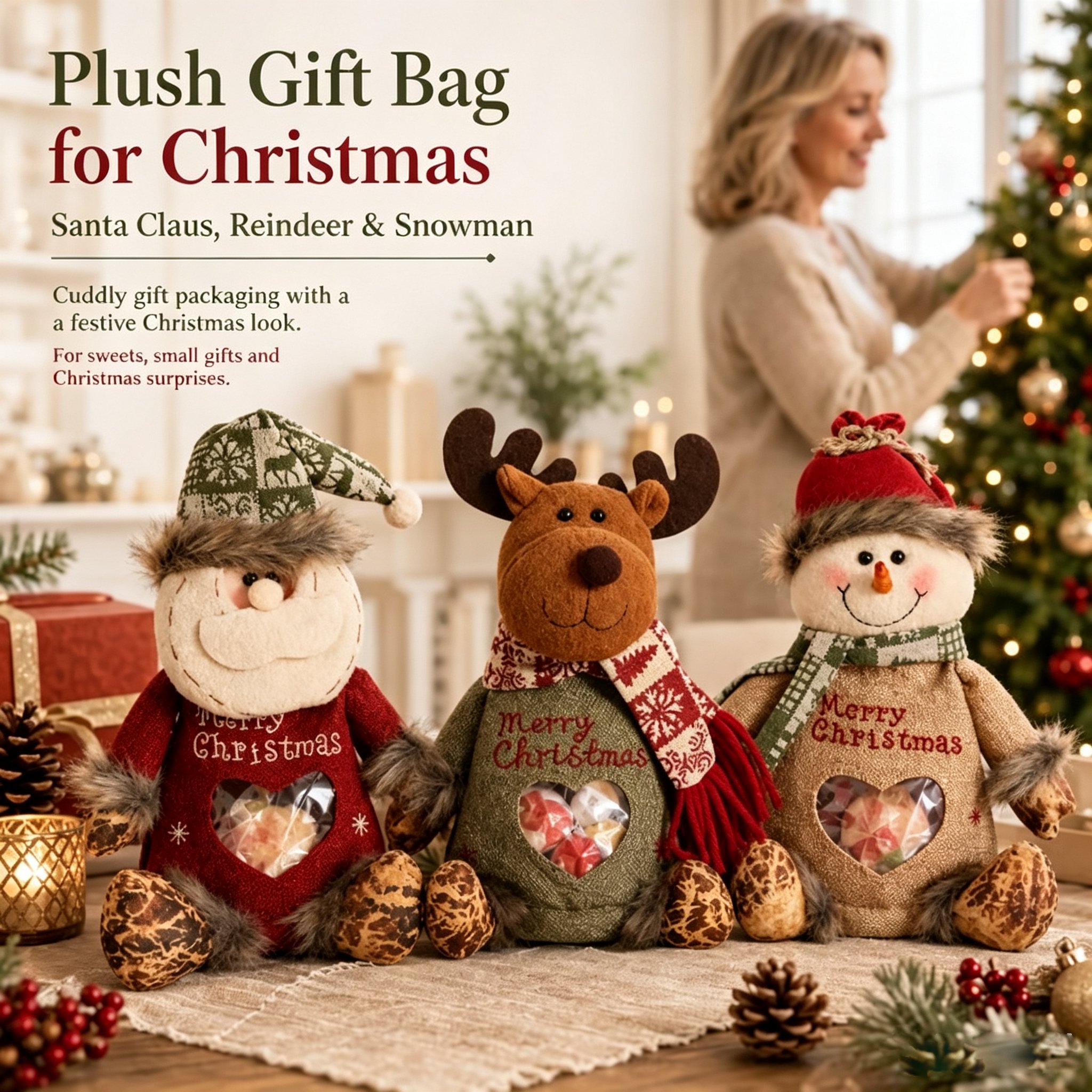 🎉 Last Day Promotion 49% OFF 🎉 Christmas Plush Gift Bag
