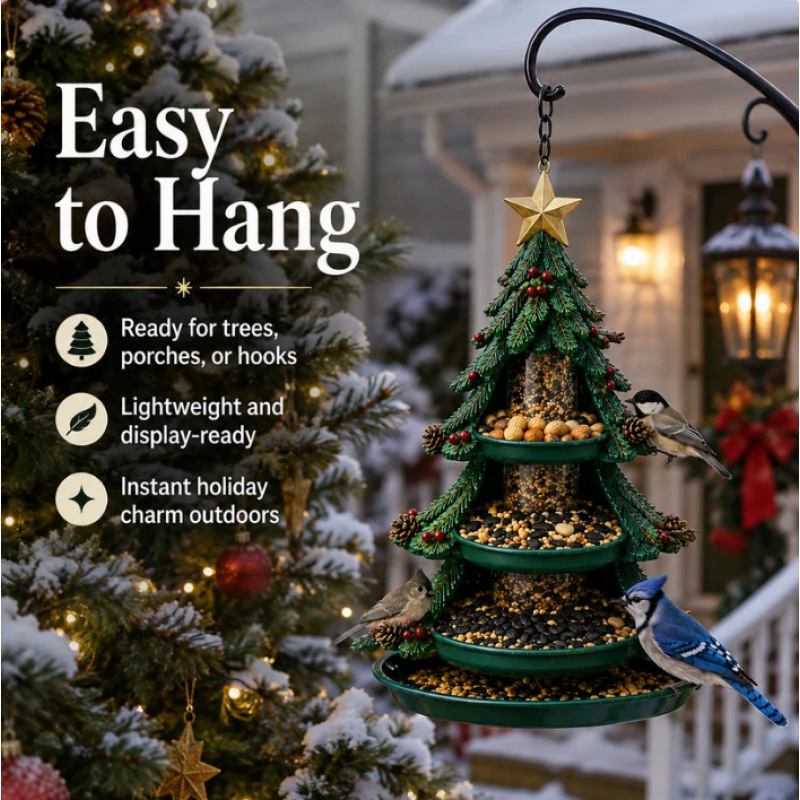 🎄 Christmas Bird Feeder Collection – Festive Garden Décor for Bird Lovers